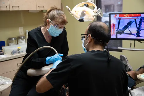 Dr. Sagar Amin at work